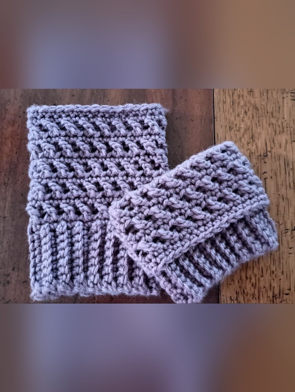 Handmade Crochet Ankle Boot Cuff Set